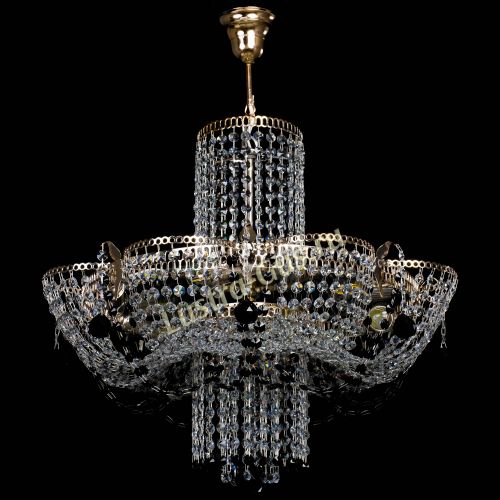 Люстра Камея №6 подвесная черная в Сочи Гусь Хрустальный