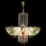 Люстра Камея №6 подвесная красно-зеленая в Сочи