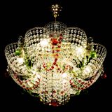 Люстра Камея №6 подвесная красно-зеленая в Сочи