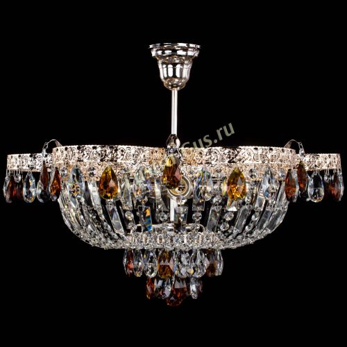 Люстра Камея Флора №5 с подвесом Чайная в Сочи Гусь Хрустальный