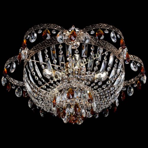 Люстра Камея Флора №5 с подвесом Чайная в Сочи Гусь Хрустальный