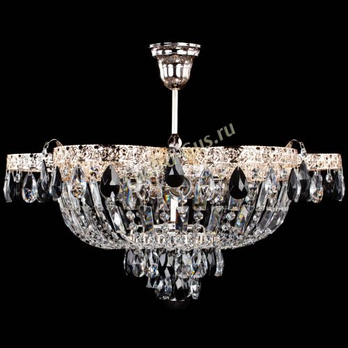 Люстра Камея Флора №5 с подвесом Черная в Сочи Гусь Хрустальный