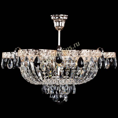 Люстра Камея Флора №5 с подвесом Черная в Сочи Гусь Хрустальный
