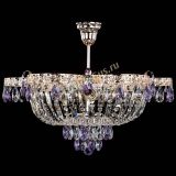 Люстра Камея Флора №5 с подвесом Фиолетовая в Сочи