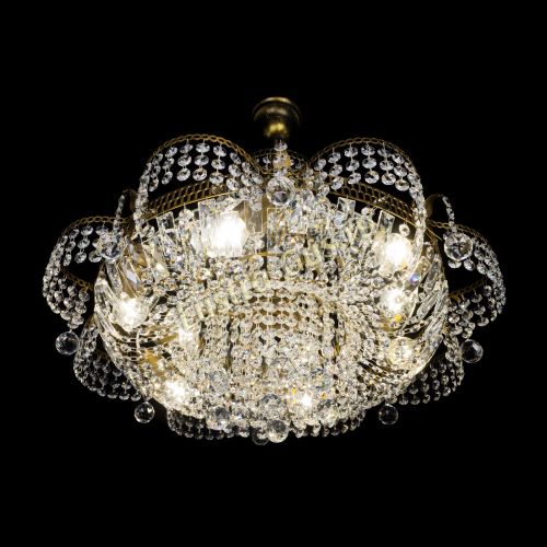 Люстра Камея Шар с подвесом под бронзу в Сочи Гусь Хрустальный