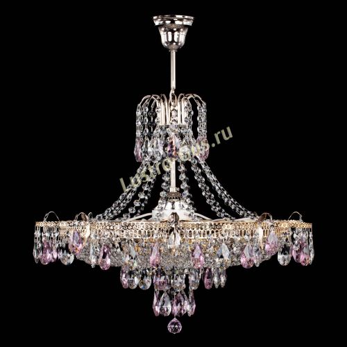 Люстра Камея журавлики №6 розовая в Сочи Гусь Хрустальный