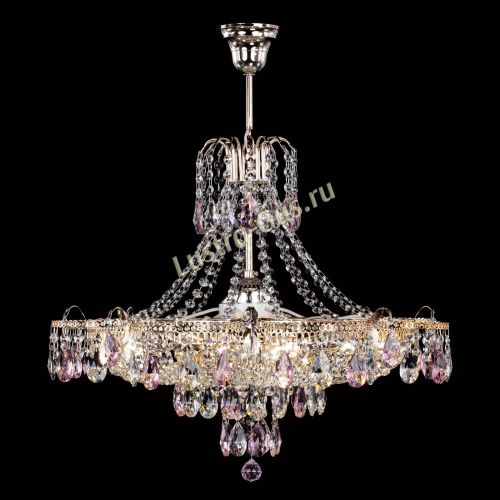 Люстра Камея журавлики №6 розовая в Сочи Гусь Хрустальный