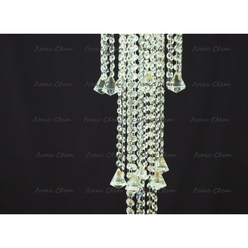 Люстра Капель 5 ламп конус 40 см длинная  в Сочи Гусь Хрустальный
