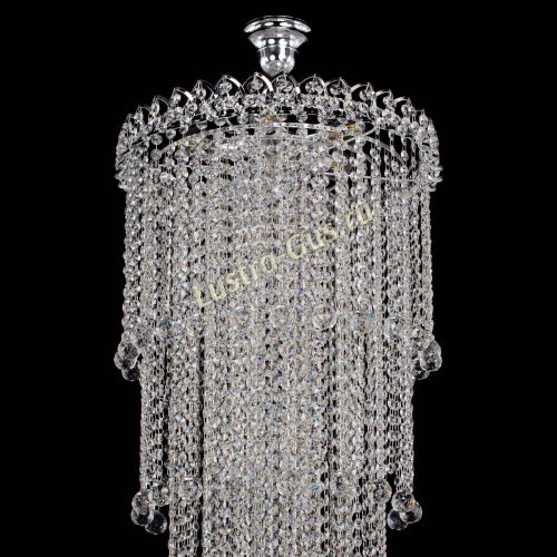 Люстра Капель 5 ламп шар 30 см длинная   в Сочи Гусь Хрустальный