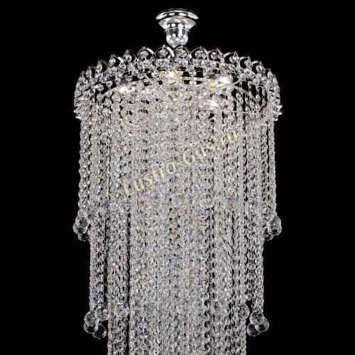 Люстра Капель 5 ламп шар 30 см длинная   в Сочи Гусь Хрустальный