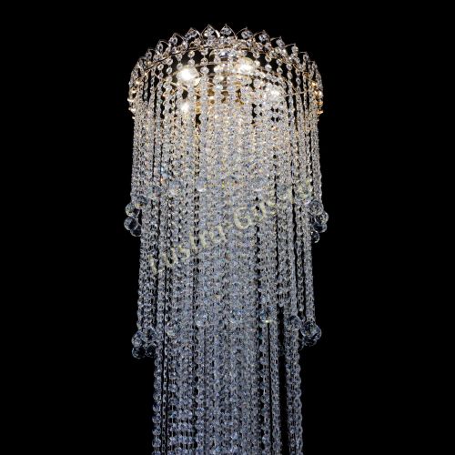 Люстра Капель 5 ламп шар 30 см длинная   в Сочи Гусь Хрустальный