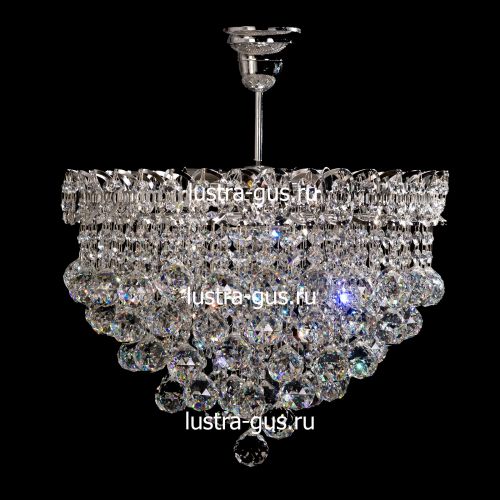 Люстра Капель-лепесток Шар 40 мм с подвесом в Сочи Гусь Хрустальный