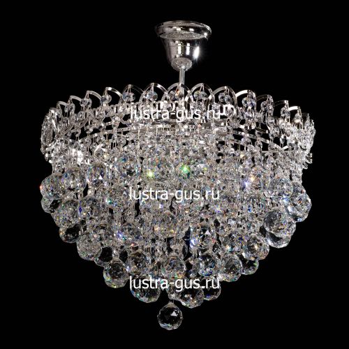 Люстра Капель-лепесток Шар 40 мм с подвесом в Сочи Гусь Хрустальный