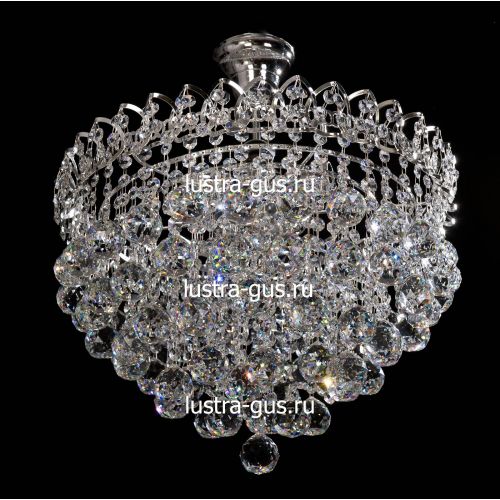 Люстра Капель-лепесток Шар 40 мм с подвесом в Сочи Гусь Хрустальный