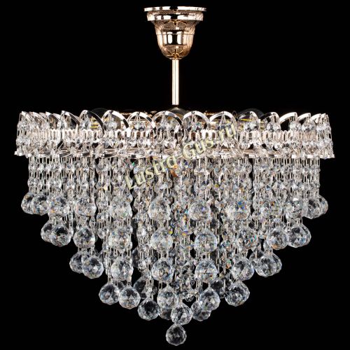 Люстра Капель Лепесток Шар  30мм с подвесом в Сочи Гусь Хрустальный