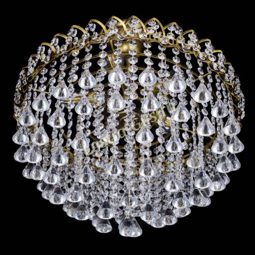 Люстра Капель Пирамида 30 с подвесом под бронзу в Сочи Гусь Хрустальный