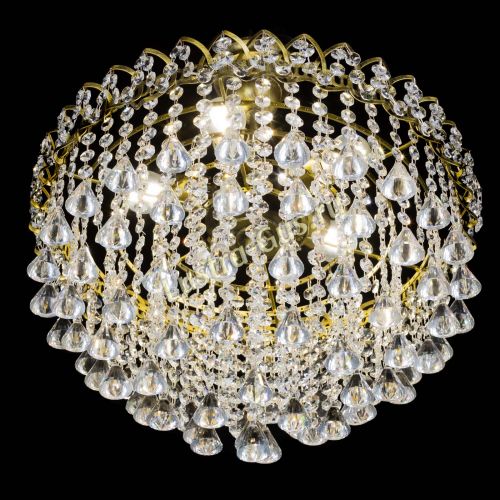 Люстра Капель Пирамида 30 с подвесом под бронзу в Сочи Гусь Хрустальный