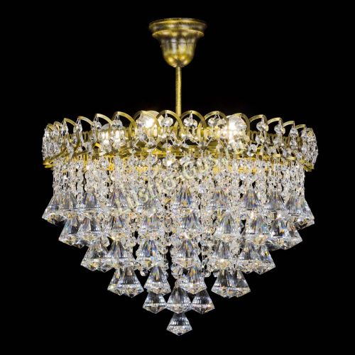 Люстра Капель Пирамида 40 с подвесом под бронзу в Сочи Гусь Хрустальный