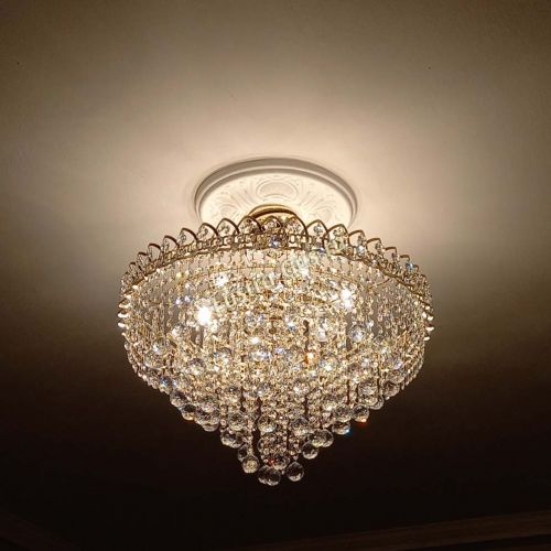 Люстра Капель Пирамида Шар 30 с подвесом в Сочи Гусь Хрустальный