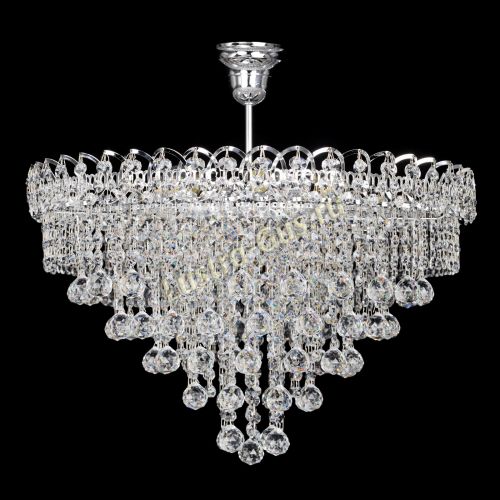 Люстра Капель Пирамида Шар 30 с подвесом в Сочи Гусь Хрустальный