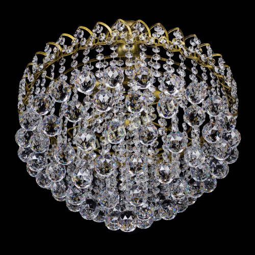 Люстра Капель Пирамида Шар 40 с подвесом под бронзу в Сочи Гусь Хрустальный