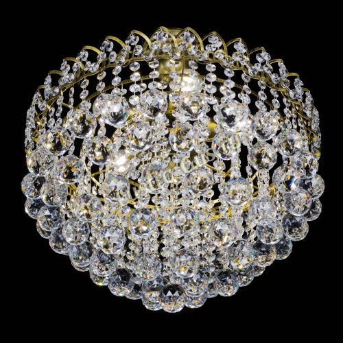 Люстра Капель Пирамида Шар 40 с подвесом под бронзу в Сочи Гусь Хрустальный