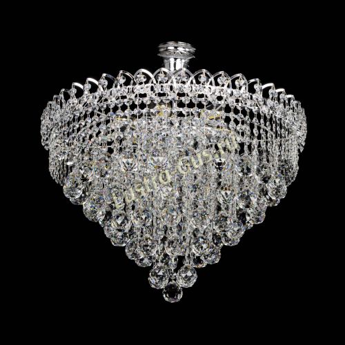 Люстра Капель Пирамида Шар 40 с подвесом в Сочи Гусь Хрустальный