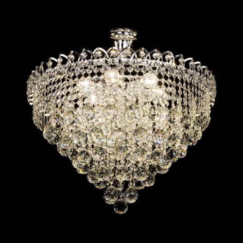 Люстра Капель Пирамида Шар 40 с подвесом в Сочи Гусь Хрустальный