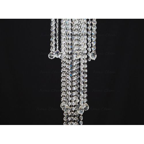 Люстра Капель 5 ламп шар 40 мм длинная в Сочи Гусь Хрустальный