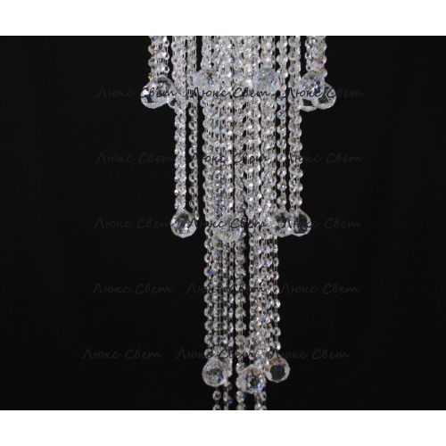 Люстра Капель 5 ламп шар 40 мм длинная в Сочи Гусь Хрустальный