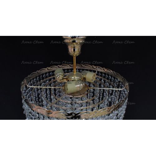 Люстра Капель Винтаж 3 лампы подвесная в Сочи Гусь Хрустальный