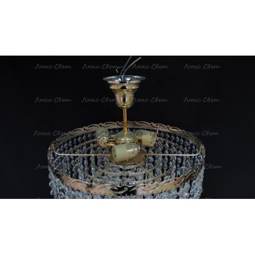 Люстра Капель Винтаж 3 лампы подвесная в Сочи Гусь Хрустальный