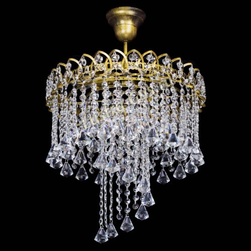 Люстра Капель Водоворот под бронзу конус 30 в Сочи Гусь Хрустальный