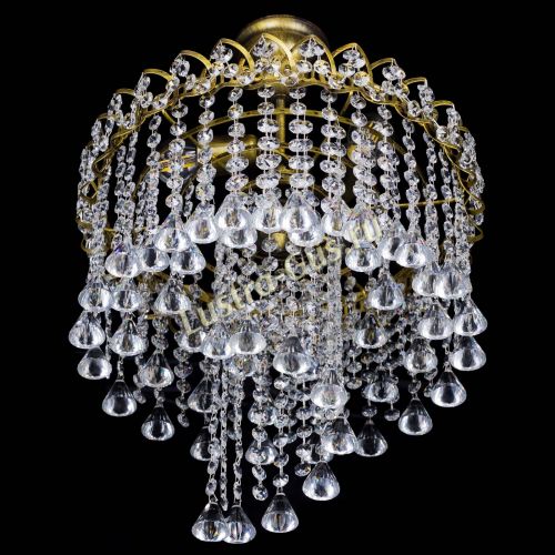 Люстра Капель Водоворот под бронзу конус 30 в Сочи Гусь Хрустальный