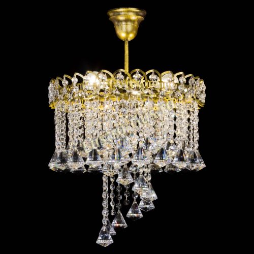 Люстра Капель Водоворот под бронзу конус 40 в Сочи Гусь Хрустальный