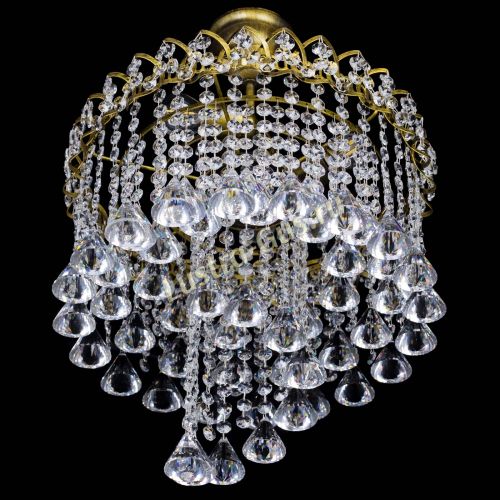 Люстра Капель Водоворот под бронзу конус 40 в Сочи Гусь Хрустальный