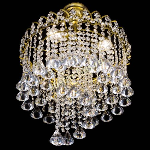 Люстра Капель Водоворот под бронзу конус 40 в Сочи Гусь Хрустальный