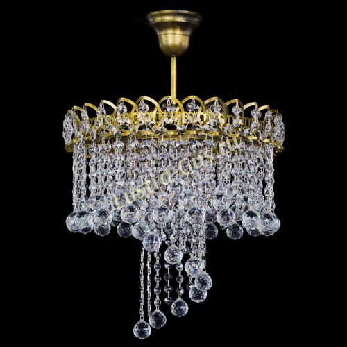 Люстра Капель Водоворот под бронзу шар 30 в Сочи Гусь Хрустальный