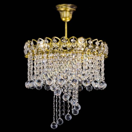 Люстра Капель Водоворот под бронзу шар 30 в Сочи Гусь Хрустальный