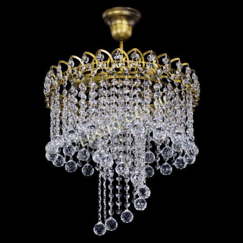 Люстра Капель Водоворот под бронзу шар 30 в Сочи Гусь Хрустальный