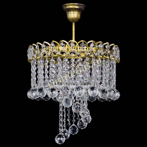 Люстра Капель Водоворот под бронзу шар 40 в Сочи Гусь Хрустальный