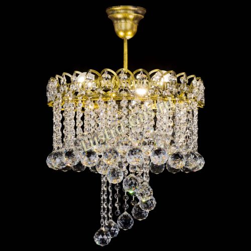 Люстра Капель Водоворот под бронзу шар 40 в Сочи Гусь Хрустальный