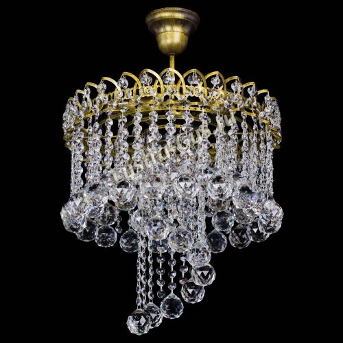 Люстра Капель Водоворот под бронзу шар 40 в Сочи Гусь Хрустальный