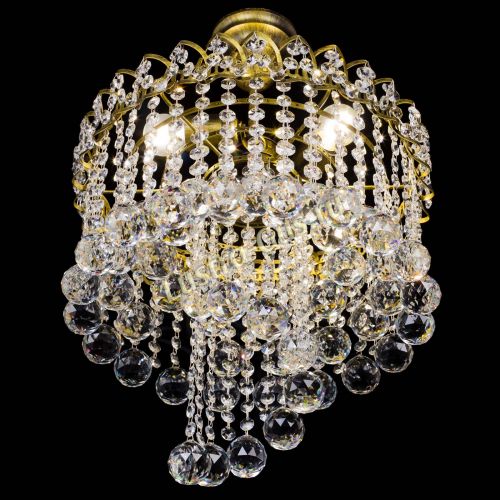 Люстра Капель Водоворот под бронзу шар 40 в Сочи Гусь Хрустальный