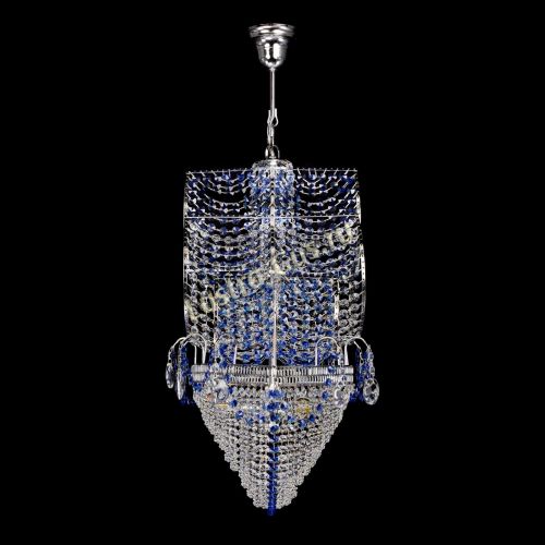 Люстра Каравелла №1 синяя в Сочи Гусь Хрустальный