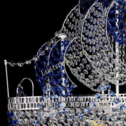 Люстра Каравелла №1 синяя в Сочи Гусь Хрустальный
