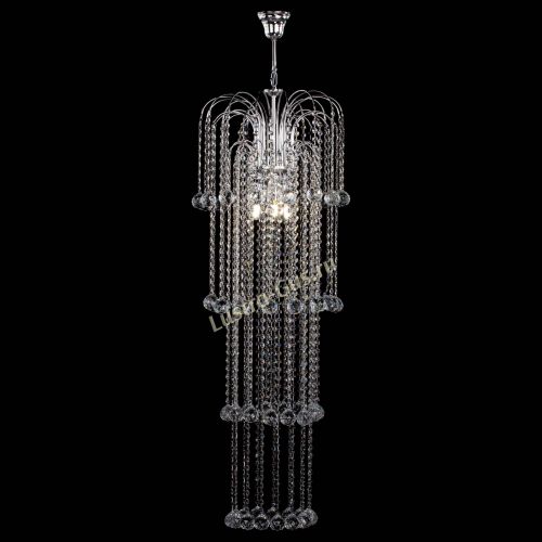 Люстра Каскад длинный в Сочи Гусь Хрустальный