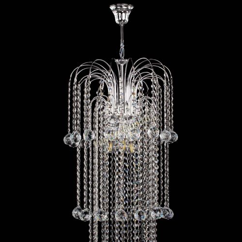 Люстра Каскад длинный в Сочи Гусь Хрустальный