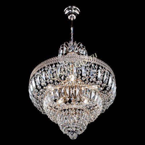 Люстра Каскад Флоренция обтикон №5 удлиненная в Сочи Гусь Хрустальный