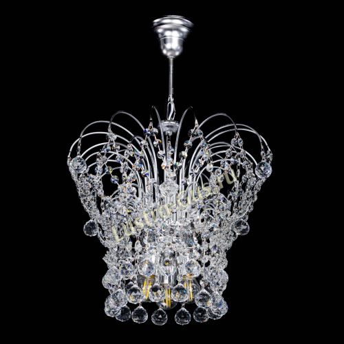 Люстра Каскад Шар №3 в Сочи Гусь Хрустальный